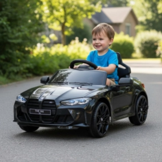 BMW® M4 Sähköauto Lapsille 12V Musta