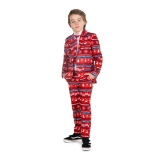 Suitmeister® Nordic Pixel Lasten puku Punainen