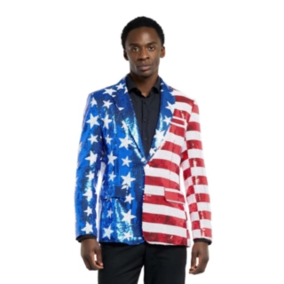 Suitmeister® Stars & Stripes Sequin Bleiseri