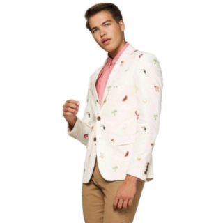 Opposuits® Tropical Summer Icons Bleiseri Luonnonvalkoinen