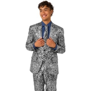 Opposuits® Silver Geo Star Puku