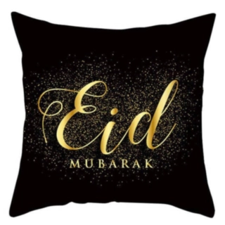 Eid Mubarak Tyynynpäällinen Musta/Kulta