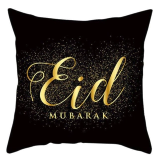 Eid Mubarak Tyynynpäällinen Musta/Kulta
