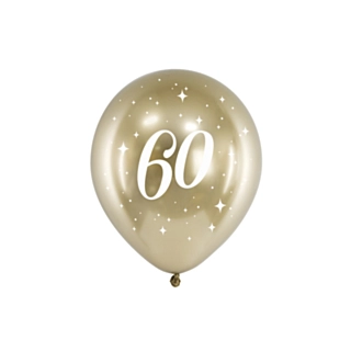 60-vuotisilmapallot Kulta