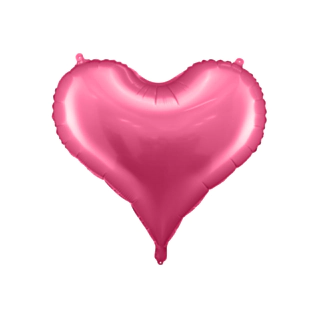 Sydän foliopallo pinkki