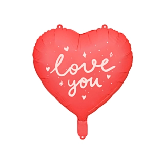 I Love You Sydän Foliopallo