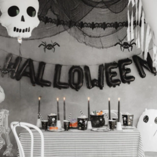 Halloween Foliopallot Musta
