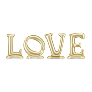 LOVE Seisovat Folioilmapallot Kulta
