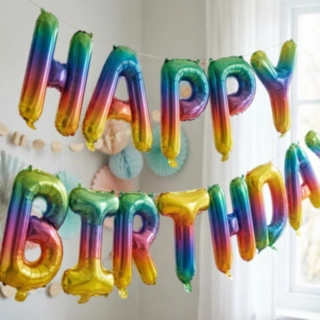 Happy Birthday Folioilmapallot Sateenkaari