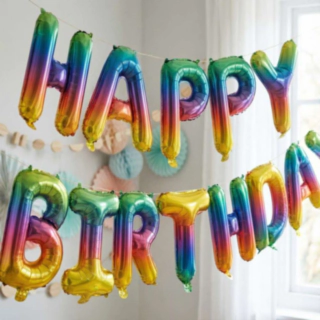 Happy Birthday Folioilmapallot Sateenkaari
