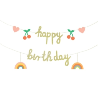 Happy Birthday Sateenkaari Koristenauha