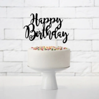 Happy Birthday Kakkukoriste Musta