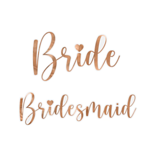 Bride & Bridesmaid Lasimerkit