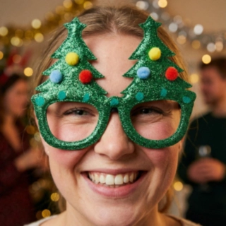 Kimaltavat Joulukuusilasit