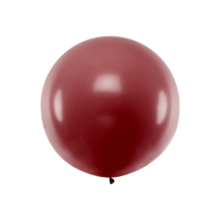 Suuri Pyöreä Ilmapallo Pastelli Burgundy