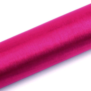 Pinkki organza-kangasrulla