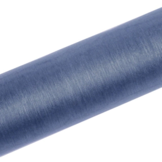 Harmaansininen organza-kangasrulla