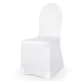 Tuolinpäällinen Kuminauhalla Valkoinen
