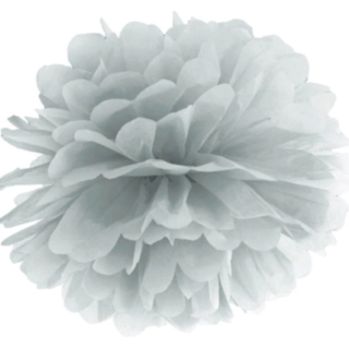 Pompom Vaaleanharmaa