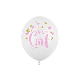 It's A Girl Ilmapallot Vaaleanpunainen