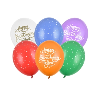 Happy Birthday -ilmapallot sekoitus