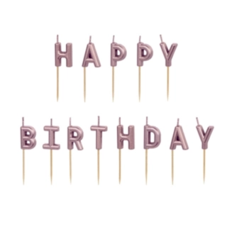 Happy Birthday Kakkukynttilät Ruusukulta