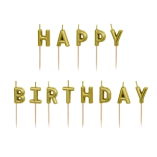 Happy Birthday Kakkukynttilät Kulta