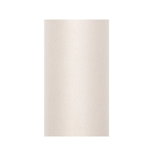 Luonnonvalkoinen organza-kangasrulla