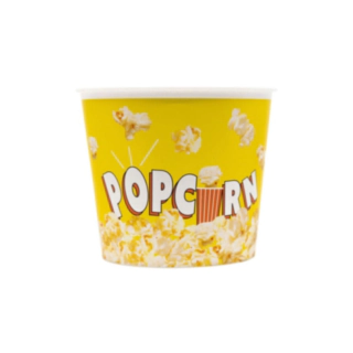Uudelleenkäytettävä Popcorn Kulho Keltainen