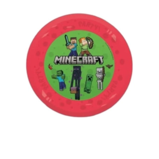 Minecraft® Uudelleenkäytettävät Muovilautaset