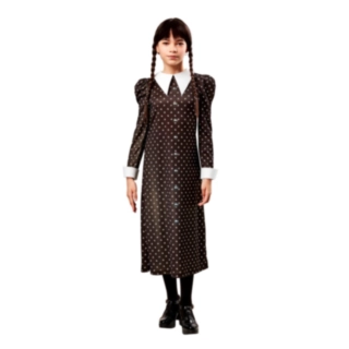 Wednesday Addams® Koulupuku Lasten Naamiaisasu