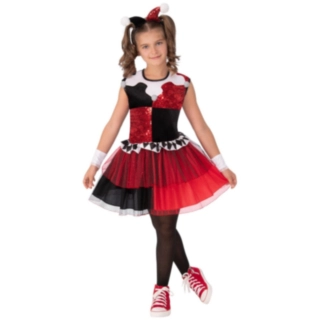 Harley Quinn® Lasten puku Punainen/Musta