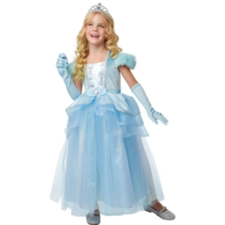 Sininen Prinsessa Deluxe Lastenasu
