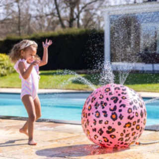 Leopard Sprinkleripallo Vaaleanpunainen
