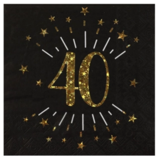 40-vuotisjuhlien lautasliinat