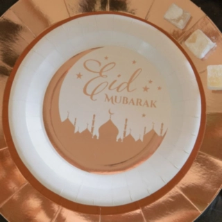 Eid Mubarak -lautaset