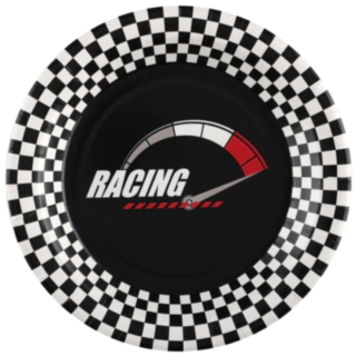 Racing Kertakäyttölautaset