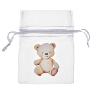 Little Teddy Organza Pussi Norsunluu