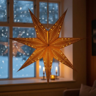 Kimalteleva LED-joulutähti
