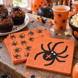 Halloween hämähäkki servetit