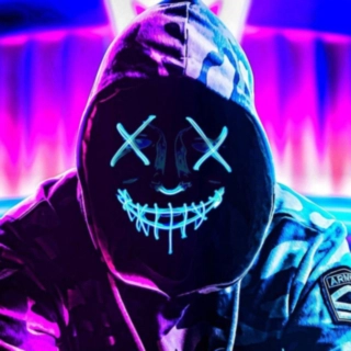 LED Naamari Sininen