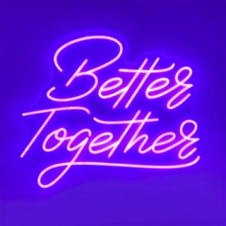 Better Together Neonvalo Kyltti