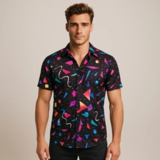 Geometrinen Neon Paita