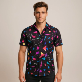 Geometrinen Neon Paita