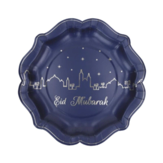 Eid Mubarak Pahvilautaset Tummansininen
