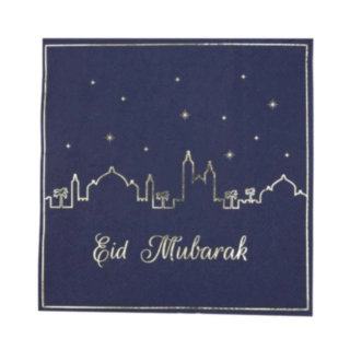 Eid Mubarak Lautasliinat Tummansininen