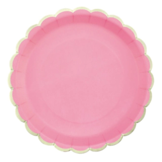 Aaltoileva Pahvilautaset Pinkki