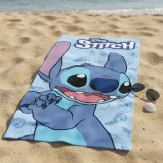 Lilo & Stitch® Happy Rantapyyhe Sininen