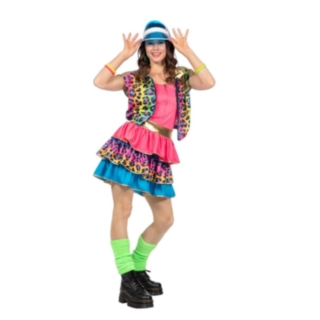 80-luvun Neon Party Mekko Asu