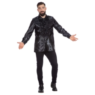 Disco Röyhelöpaita Musta